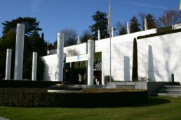 Entrée du musée Olympique à Lausanne par Arnaud Gaillard (arnaud () amarys.com) - CC BY-SA 1.0