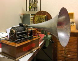 Phonographe à rouleau réparé par André Guignard | © Anne-Sylvie Weinmann