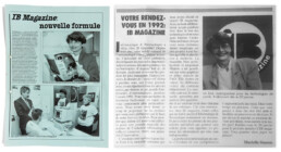 En décembre 1991, le journal hebdomadaire Informatique & Bureautique annonce sa transformation en un magazine coloré: IB magazine