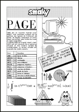 Logiciel PAGE entièrement créé par Daniel Roux (programmation et environnement graphique)