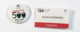 En 2003, Logitech célèbre sa 500 millionième souris. André Guignard est de la fête! | © Musée Bolo